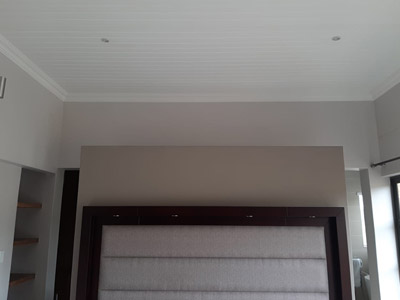 ISO board ceiling installations and walls painted : after