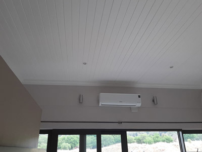 ISO board ceiling installations and walls painted : after