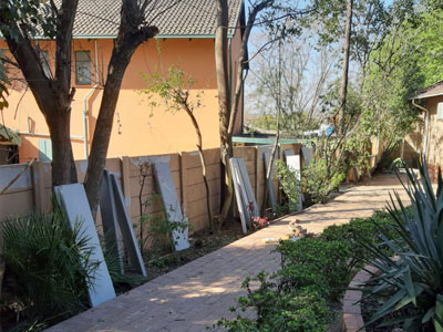 Raised Walls and Painted : before