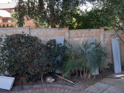 Raised Walls and Painted : before