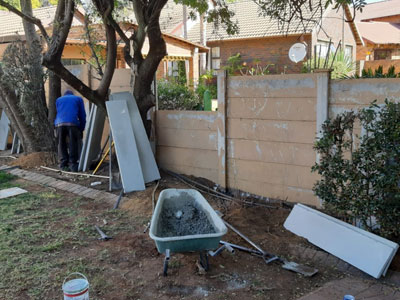 Raised Walls and Painted : before